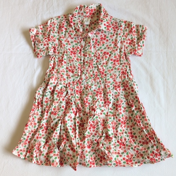 GAP Other - babyGap pretty autumn floral rayon collared shirt dress 4T toddler girls